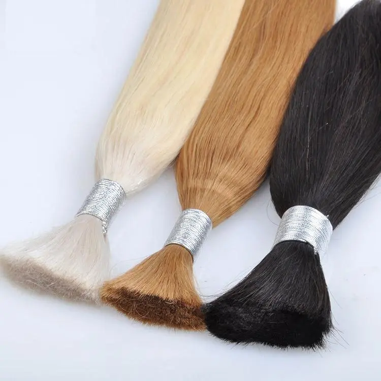 Factory-direct wholesale human hair bundles - 100% virgin human hair extensions for weaving and resale