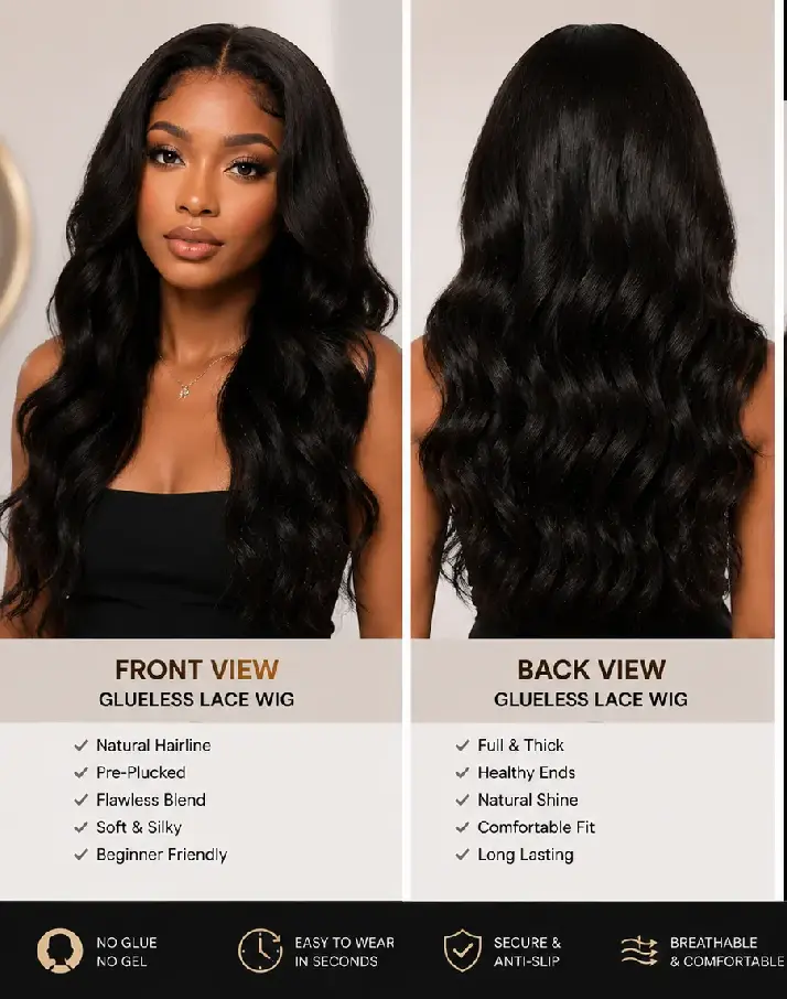 China Wig Factory glueless wig wholesale display picture