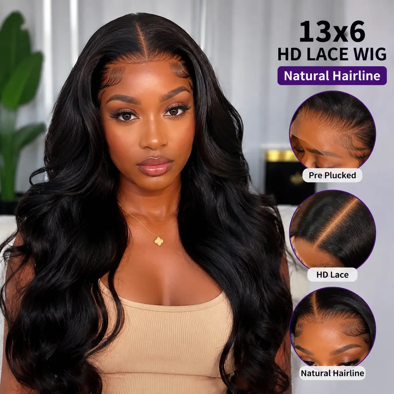 Wholesale 13x6 HD lace front wigs with natural hairline for global wig distributors