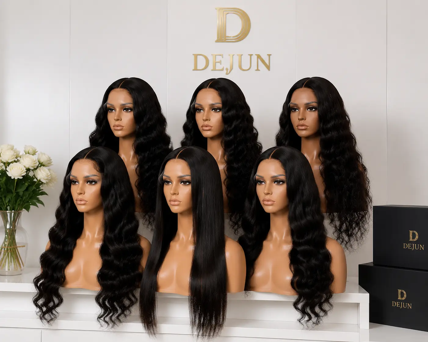 Bulk glueless lace front wigs wholesale from China wig manufacturer