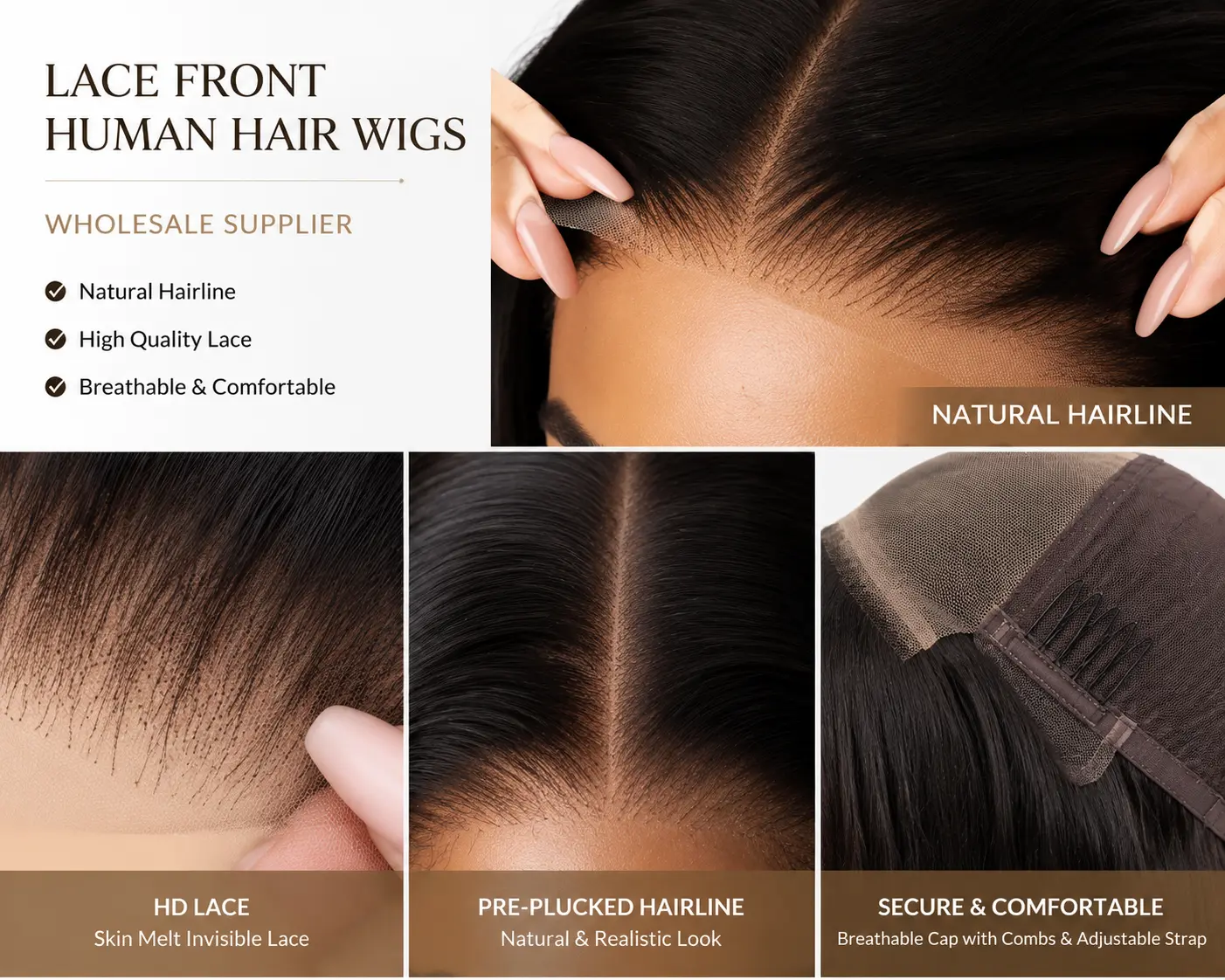 lace front human hair wigs wholesale supplier