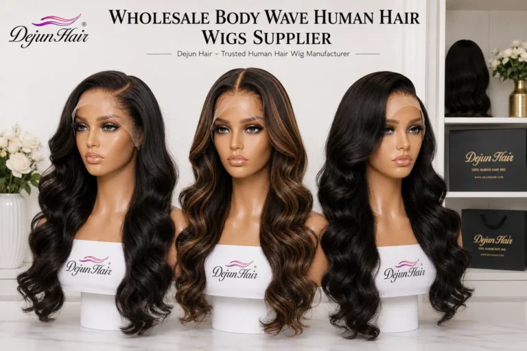 Wholesale body wave human hair wigs supplier for hair vendors and retailers