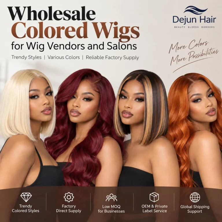 Wholesale colored wigs for wig vendors and salons
