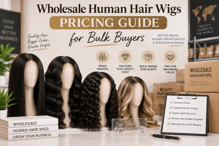 Wholesale human hair wigs pricing guide for bulk buyers